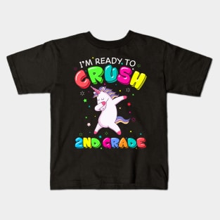 I'm ready to crush 2nd grade dabbing Unicorn Kids T-Shirt